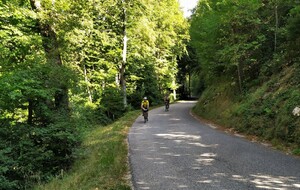 Dans l'ascension du Col du Mont Noir