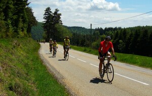 Dans l'ascension du col du Rouvey